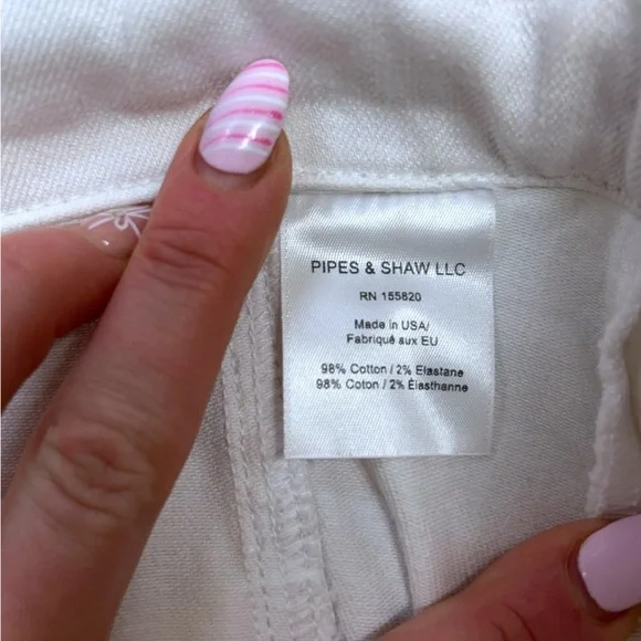 Veronica Beard Jeans Skirt Women's Size 8 Button Front Braided White Denim Mini